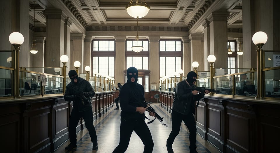 El Golpe en el Banco del Centro 🔫